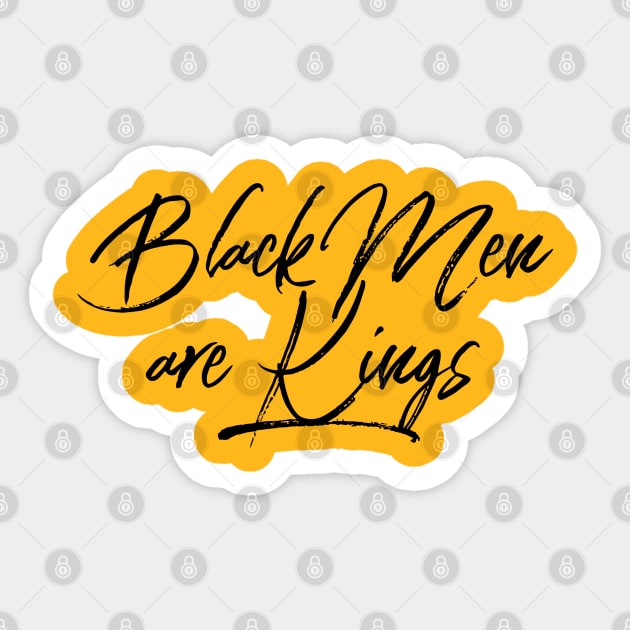Black Men Are Kings | African American | Black Lives Sticker by UrbanLifeApparel